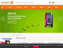 Tablet Screenshot of happypet.cz